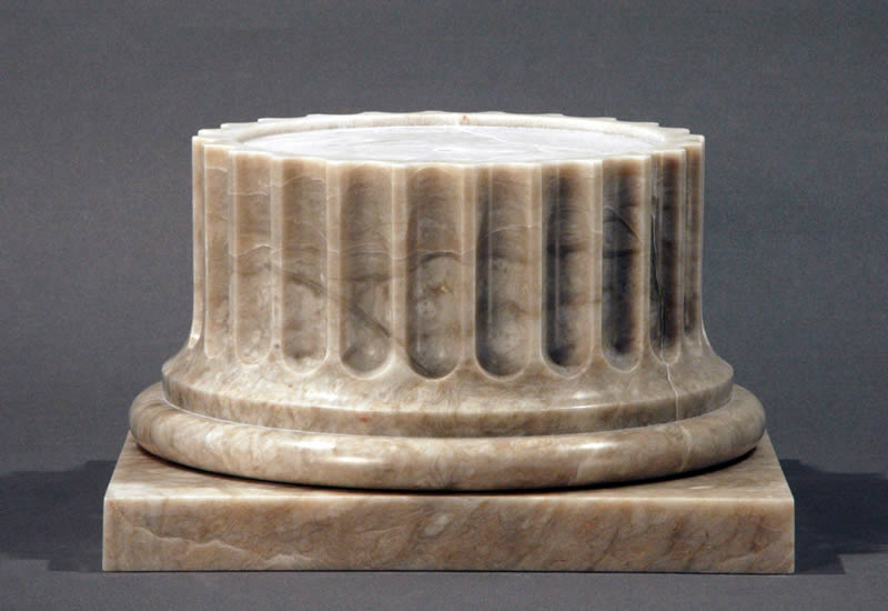 Turned Alabaster Sculpture Bases, Max Krimmel